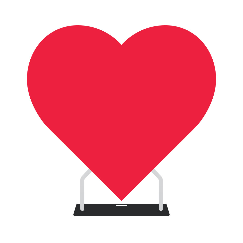Heart backdrop