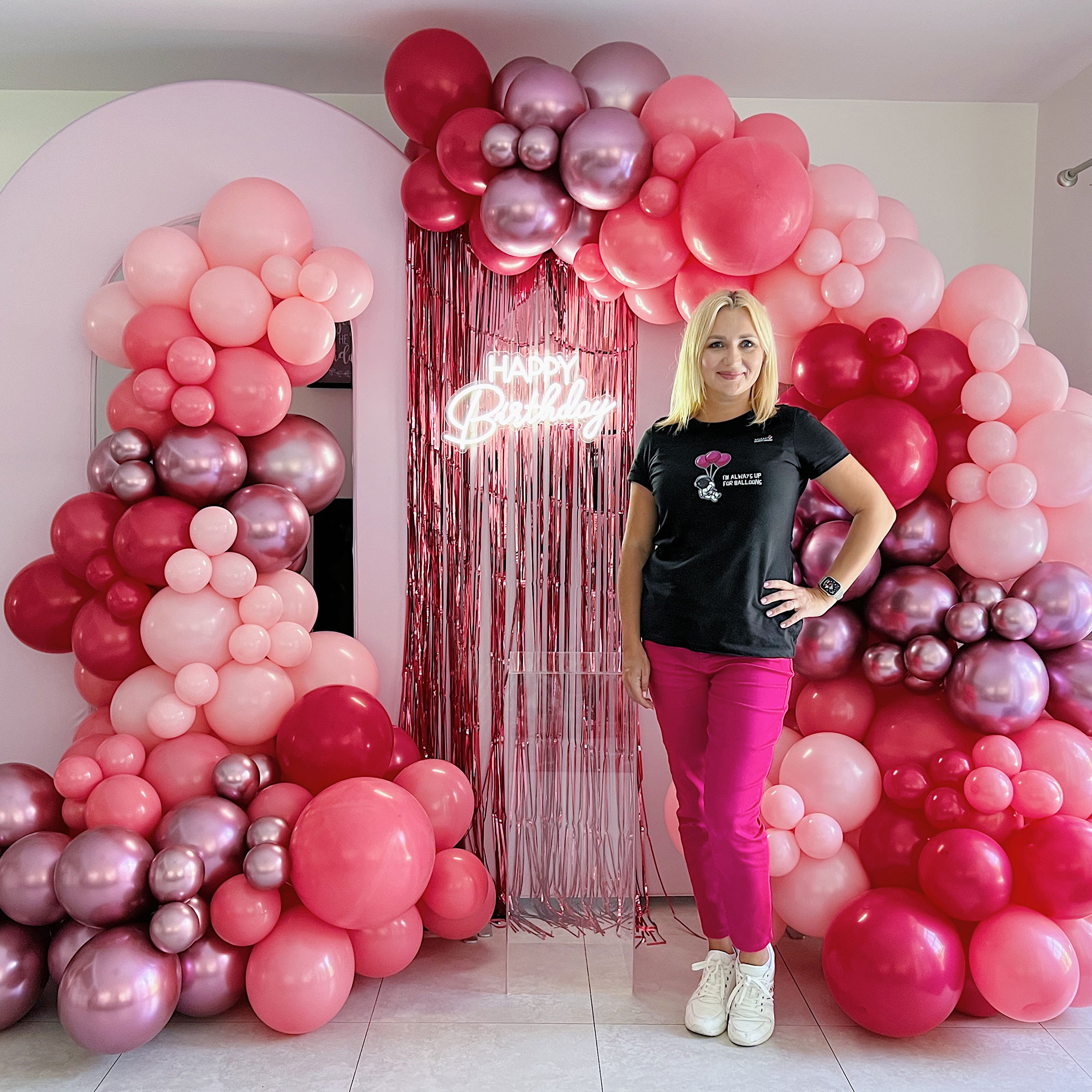 Open Arch Frame Balloon Decoration by Miami Event Decor