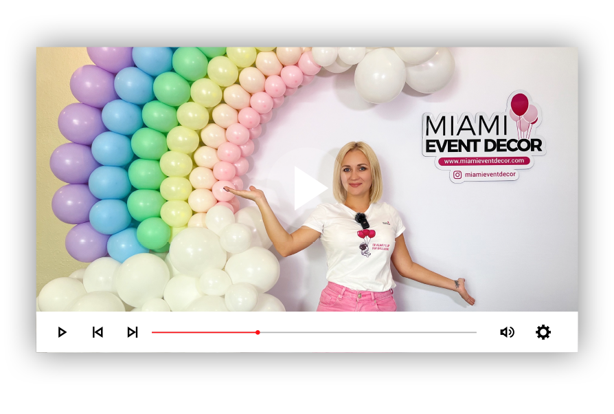 Balloon pastel rainbow kit with video tutorial - Image 2